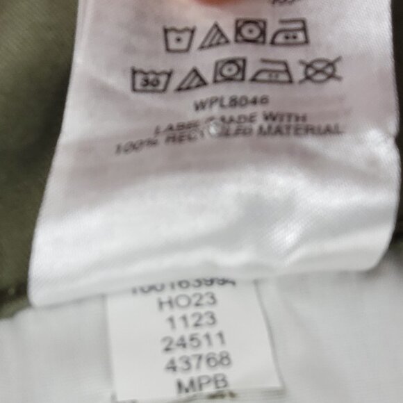 NEW Karen Scott Capri Pants Womens 14 Green Stretch Cotton Twill Pedal Pusher - Picture 6 of 13